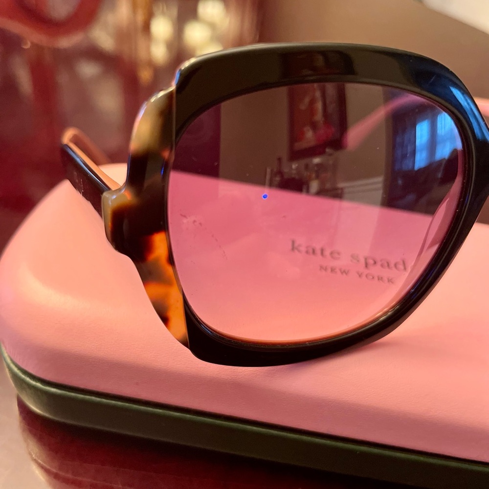 Prada Black/Pink Acetate Angular Oversized Sungla… - image 6